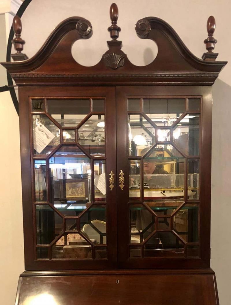 Pennsylvania House Secretary Desk / Bookcase in the Chippendale Style - 2