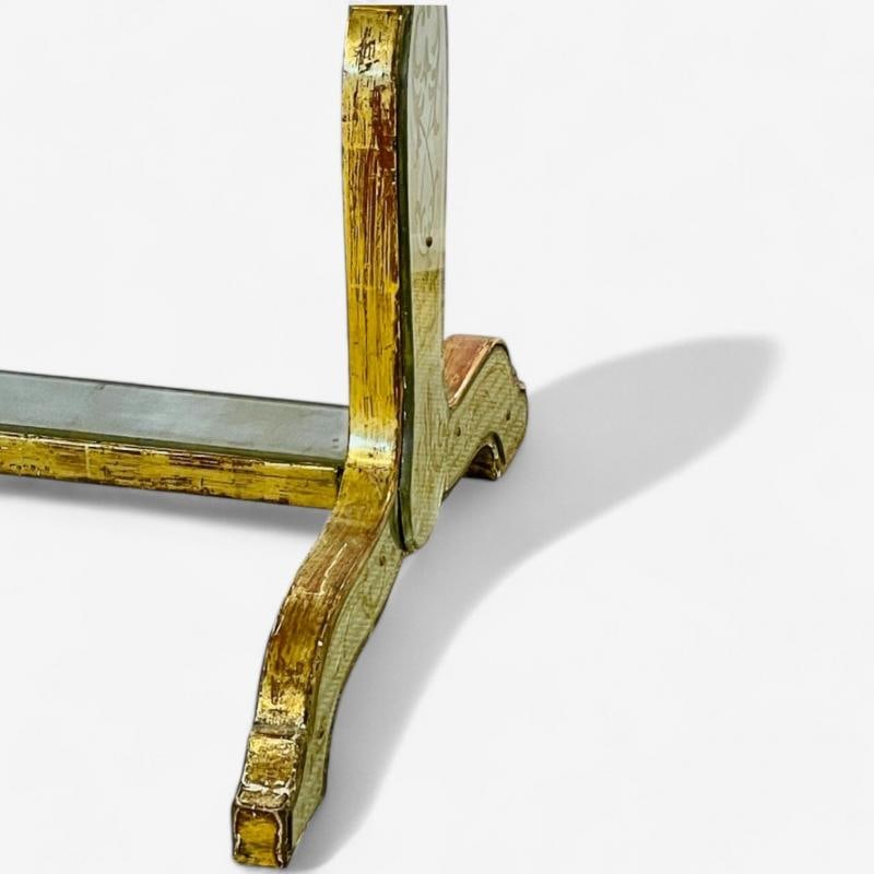 Maison Jansen, Hollywood Regency, Vanity, Eglomise Glass, Silver Leaf, 20th C. - 8