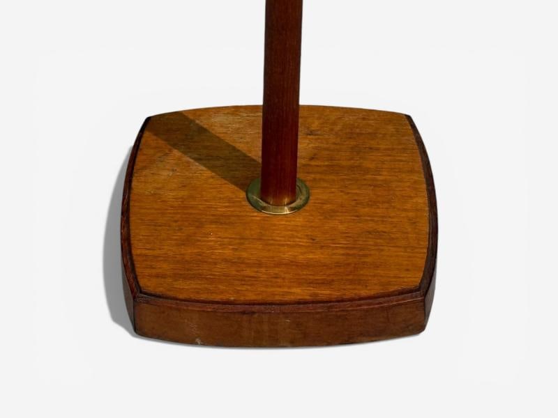 Swedish Modern, Floor Lamp, Teak, Brass, Sweden, 1960s - 9