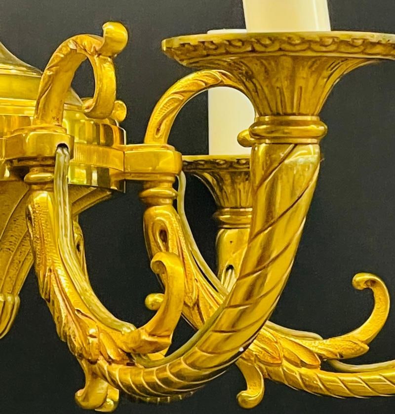 Louis XVI Dore Bronze Chandelier - 4