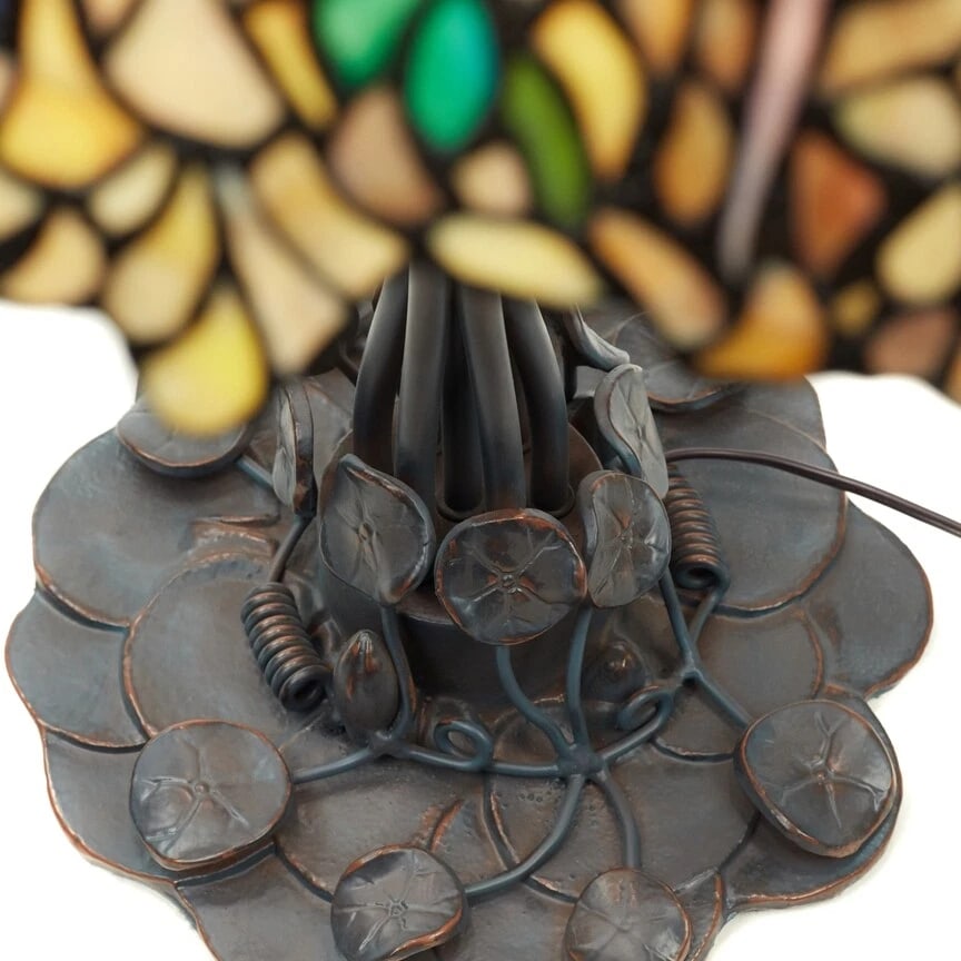 31.75"H Laburnum Stained Glass Table Lamp - 10