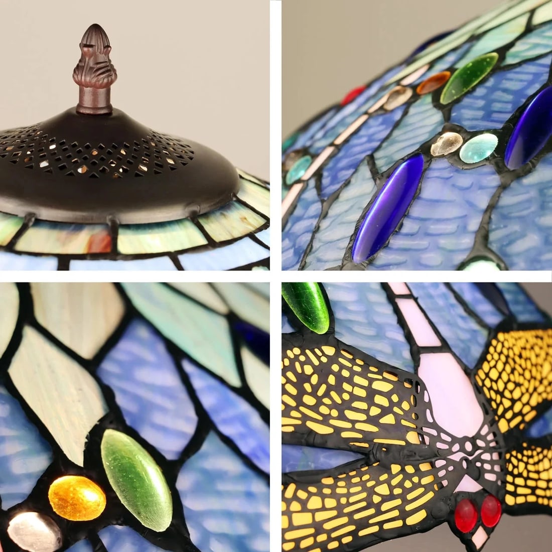 64.76" Stained Glass Floor Lamp - 4