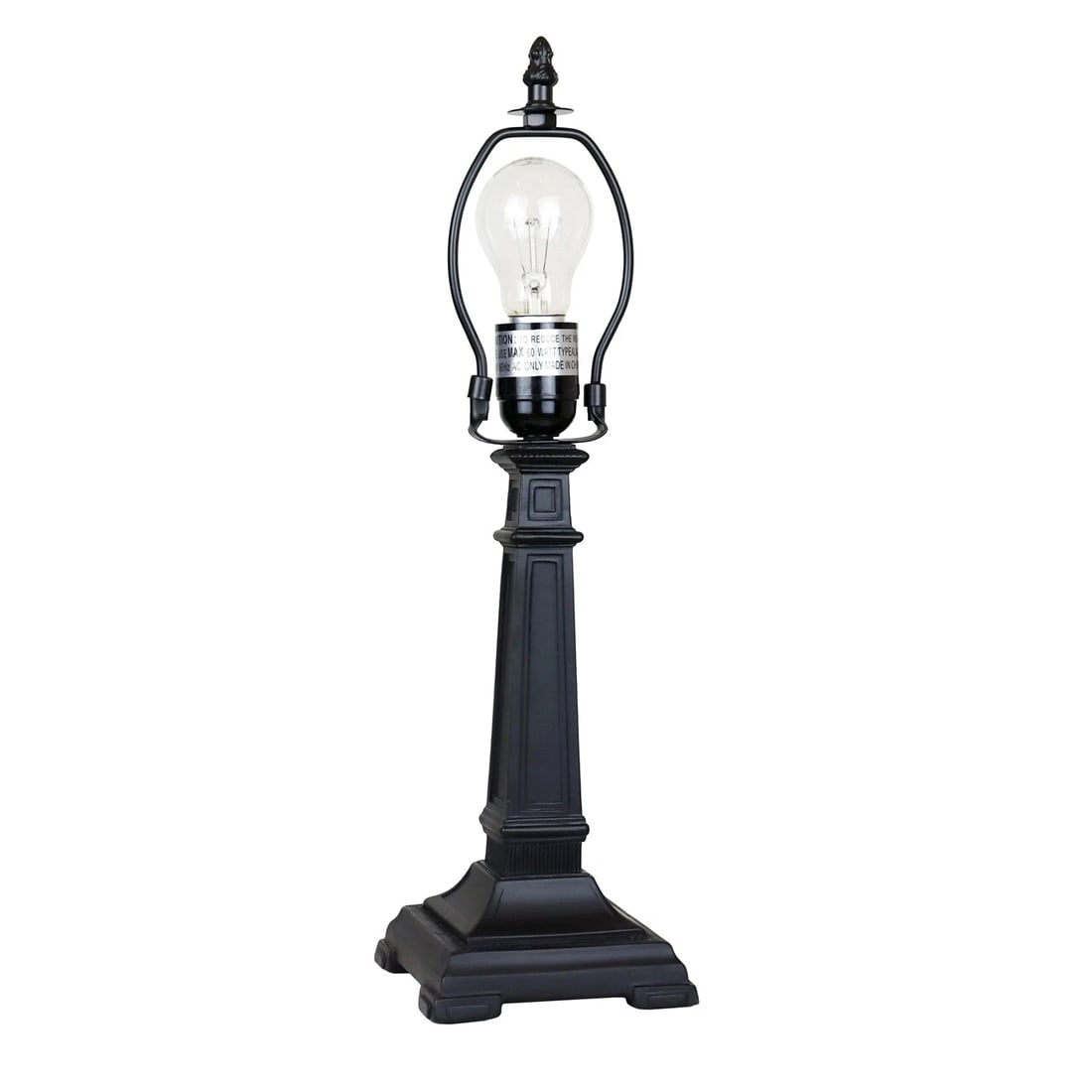 16.8" 1 light Antique Vintage Style Stained Glass Mission Table Lamp - 3