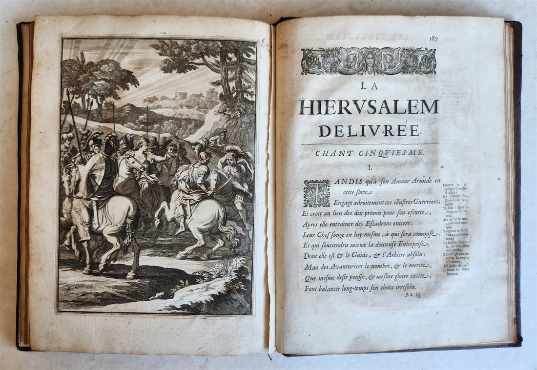 1667 JERUSALEM DELIVERED by TORQUATO TASSO antique ILLUSTRATED - 4