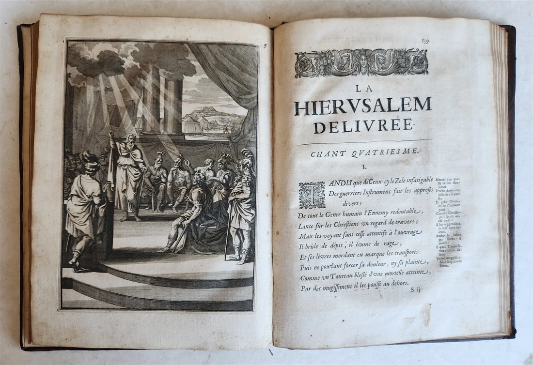 1667 JERUSALEM DELIVERED by TORQUATO TASSO antique ILLUSTRATED - 5