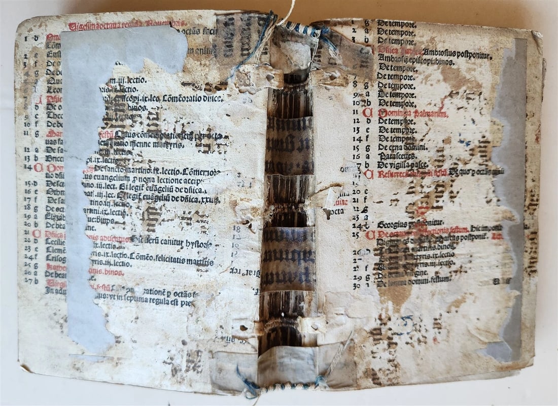 1496 INCUNABULA (Pseudo-) Bonaventura SERMONS antique INCUNABLE - 2