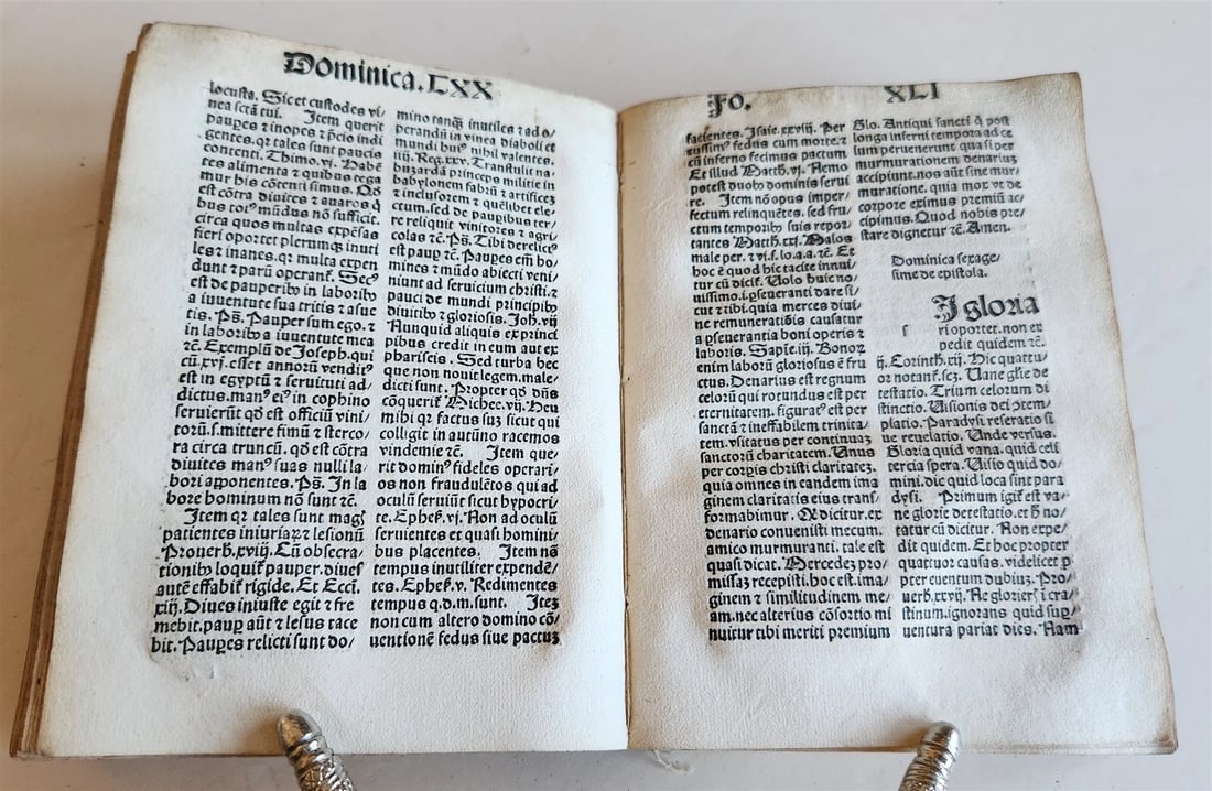 1496 INCUNABULA (Pseudo-) Bonaventura SERMONS antique INCUNABLE - 7