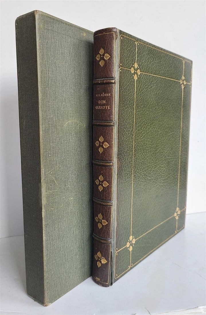 1895 AN ICONOGRAPHY of DON QUIXOTE by H.S. Ashbee antique ILLUSTRATED in ENGLISH - 2