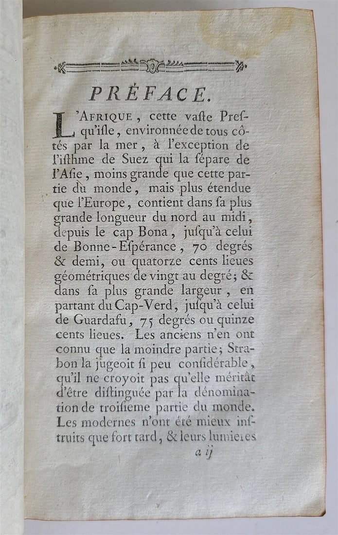 1775 ANECDOTES AFRICAINES antique FRENCH HISTORY of AFRICA - 3
