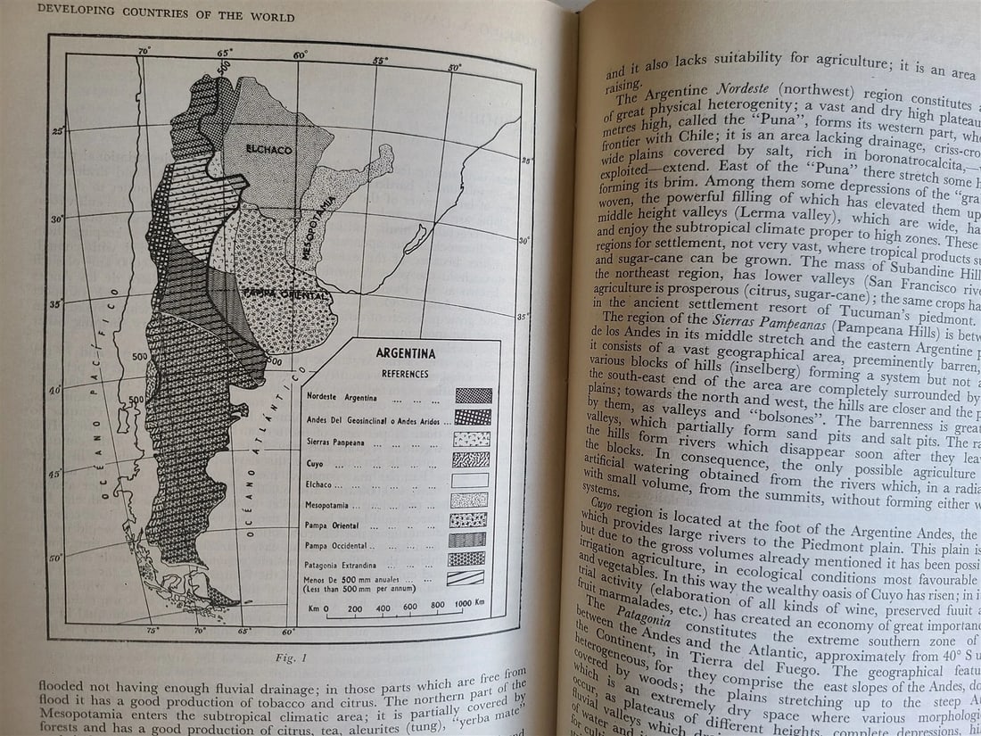 1968 DEVELOPING COUNTRIES OF THE WORLD vintage 21st GEOGRAPHICAL CONGRESS INDIA - 7