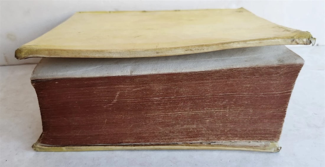 1693 ITALIAN GERMAN DICTIONARY by M. CRAMER antique VELLUM BOUND - 3