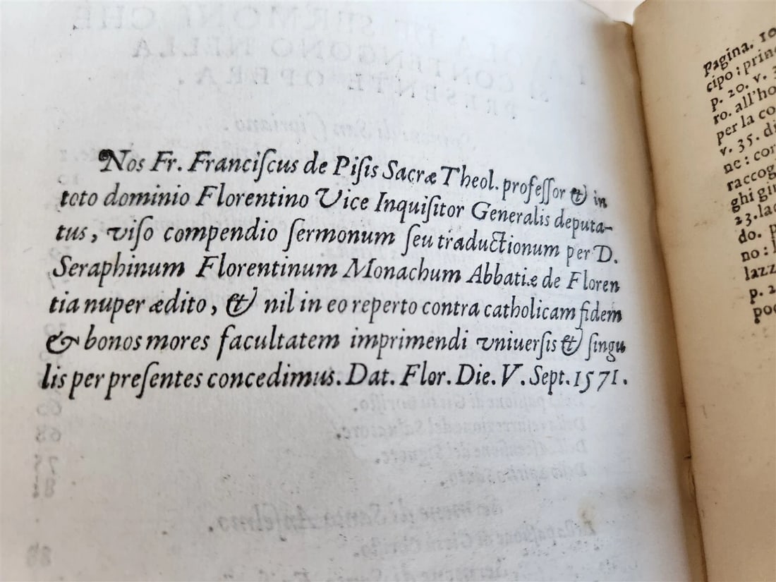1572 DE SERMONI DI SAN CIPRIANO SAN BERNARDO & SANTO ANSELMO antique VELLUM - 6