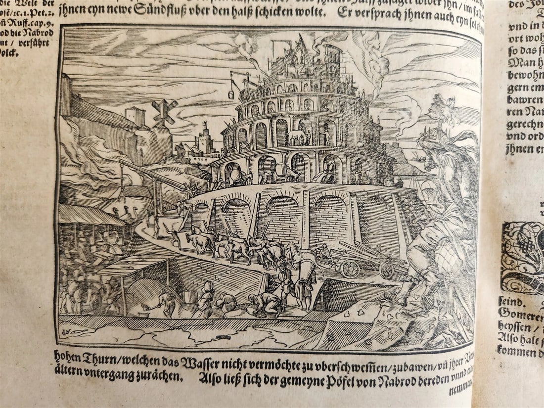 1590 FLAVIUS JOSEPHUS ILLUSTRATED JEWISH HISTORY antique MASSIVE FOLIO JUDAICA - 3