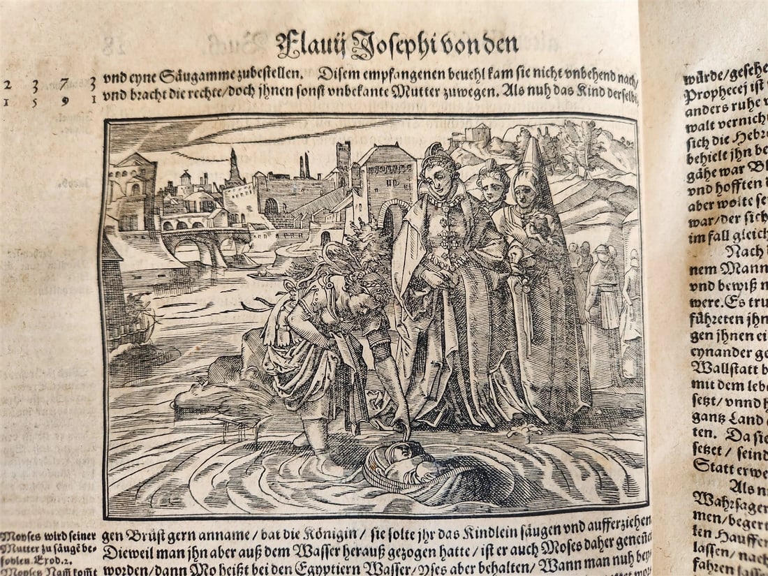1590 FLAVIUS JOSEPHUS ILLUSTRATED JEWISH HISTORY antique MASSIVE FOLIO JUDAICA - 5