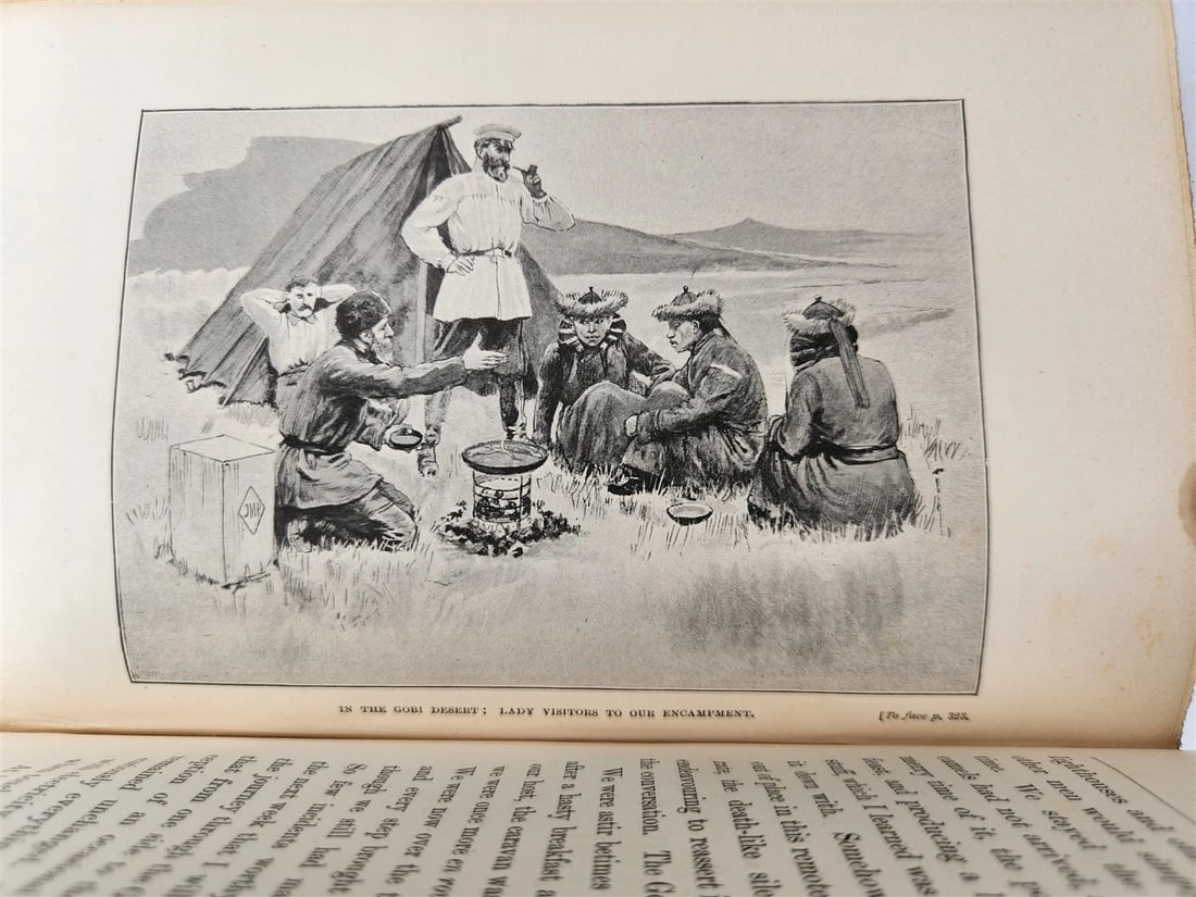 1892 FROM ARCTIC OCEAN to YELLOW SEA antique Siberia Mongolia China ILLUSTRATED - 6
