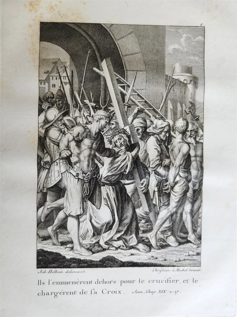 1780 The TRIUMPH of Death ENGRAVINGS by HOLBEIN antique Le triomphe de la mort - 7
