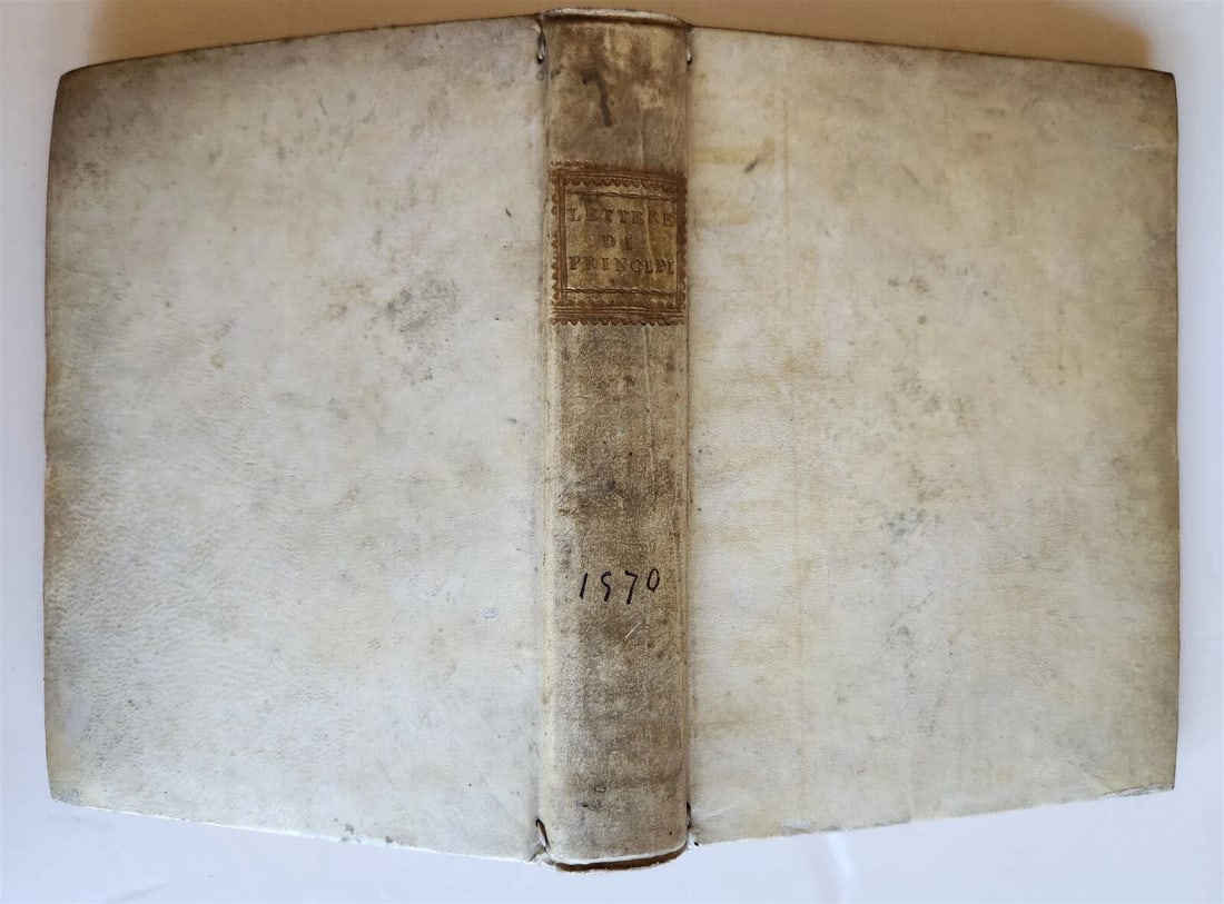 1570 LETTERE DI PRINCIPI antique VELLUM LETTERS of PRINCES - 2