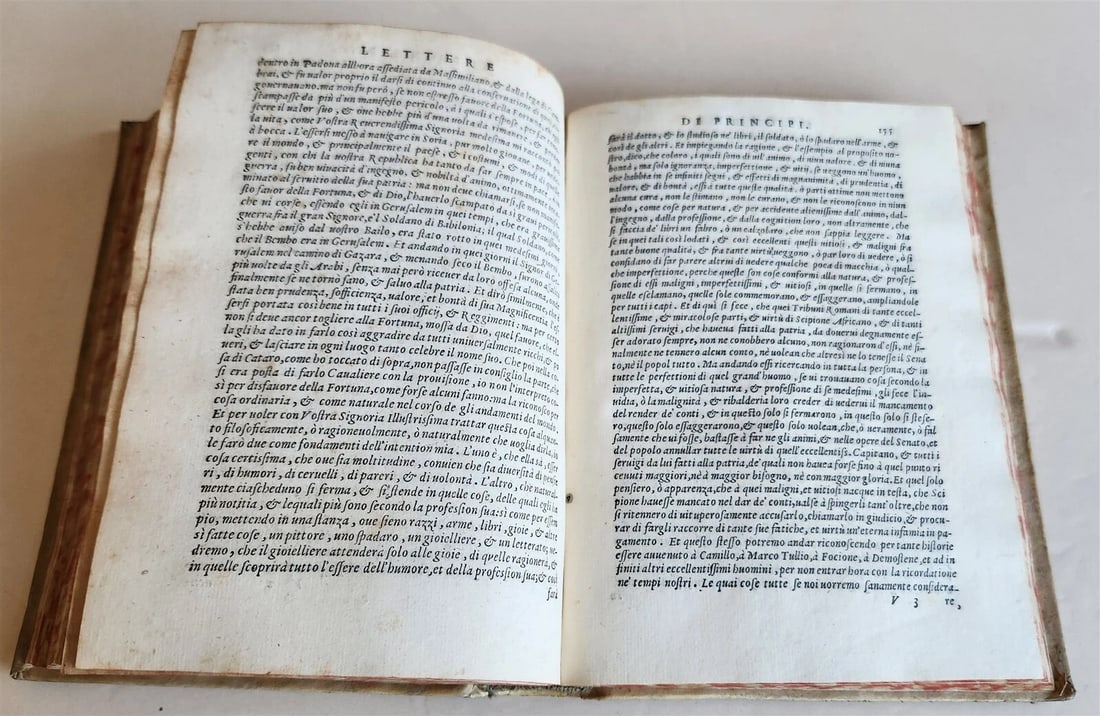 1570 LETTERE DI PRINCIPI antique VELLUM LETTERS of PRINCES - 7