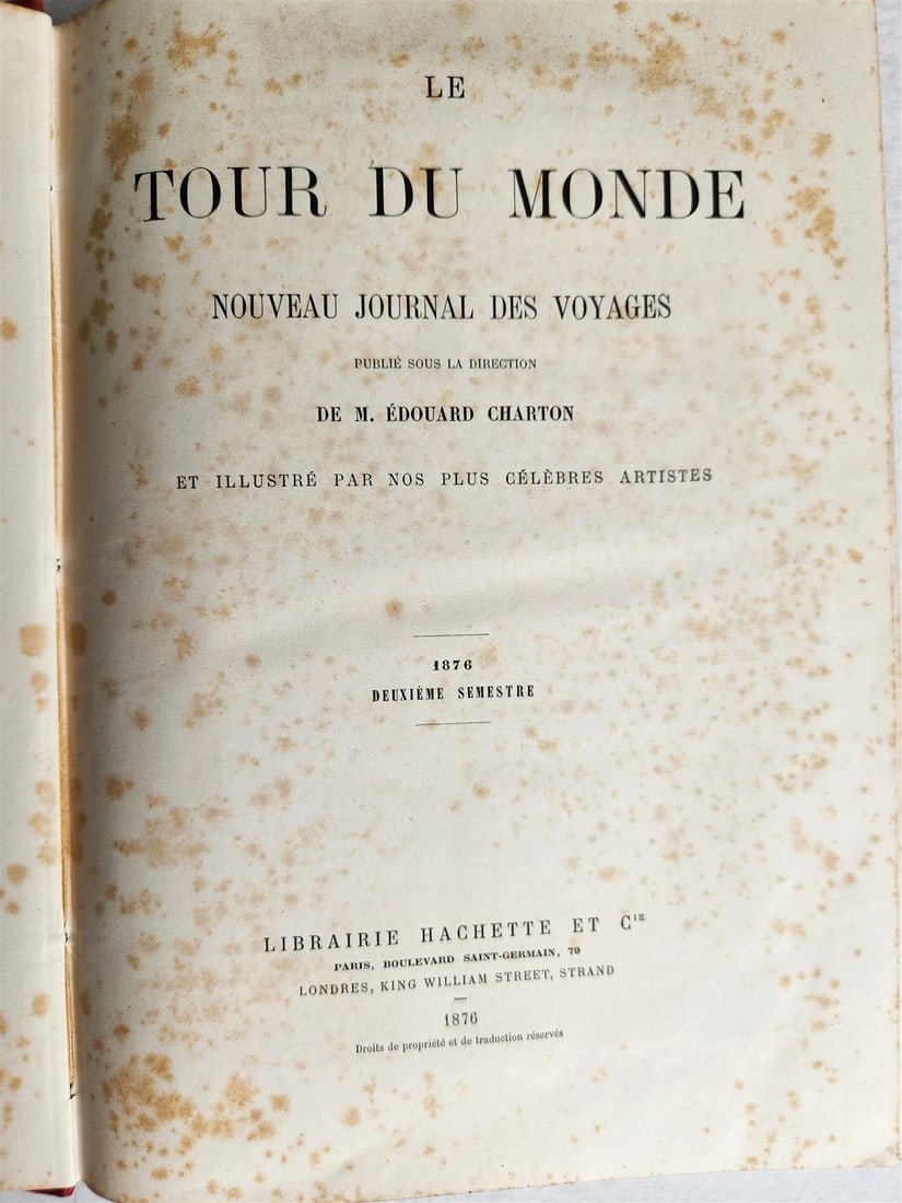 1876 HISTORY of VOYAGES ILLUSTRATED antique USA FRANZ JOSEPH LAND RUSSIA GREECE - 3