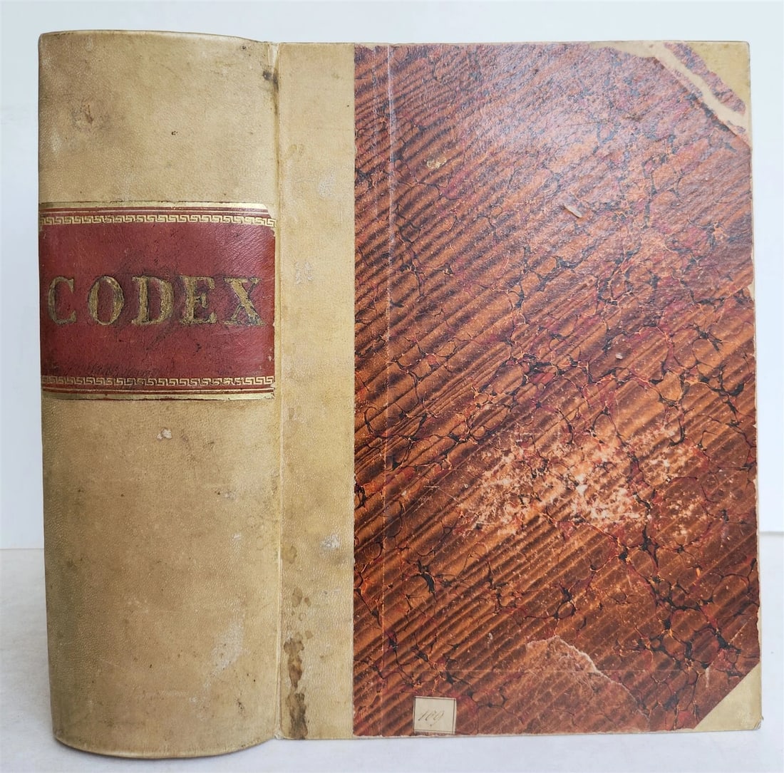 1591 LAW BOOK in LATIN Codicis Domini Iustiniani antique 16th CENTURY - 2