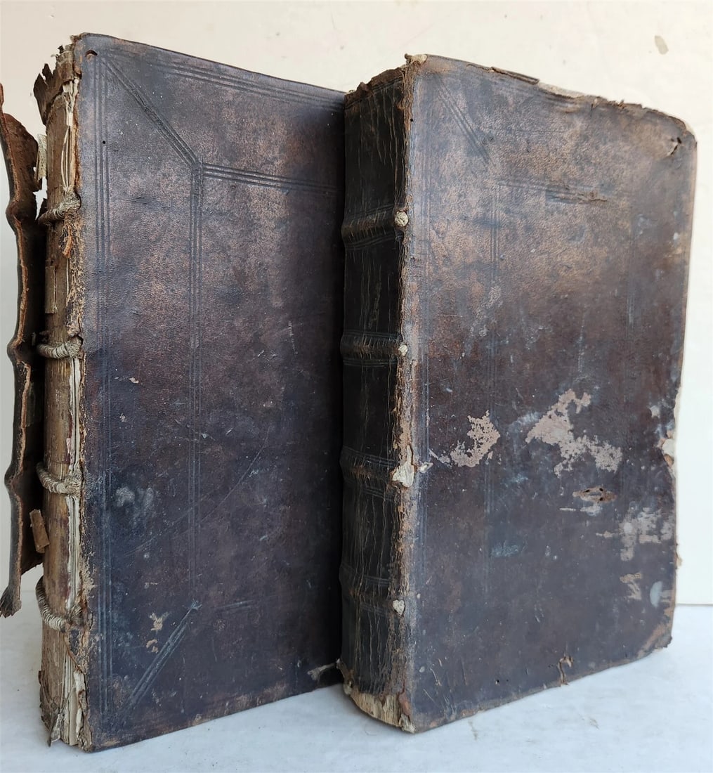 1702 Oeconomus prudens ILLUSTRATED 2 FOLIO VOLUMES antique in GERMAN - 2