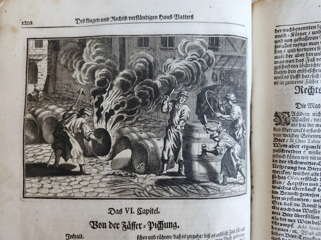 1702 Oeconomus prudens ILLUSTRATED 2 FOLIO VOLUMES antique in GERMAN - 7