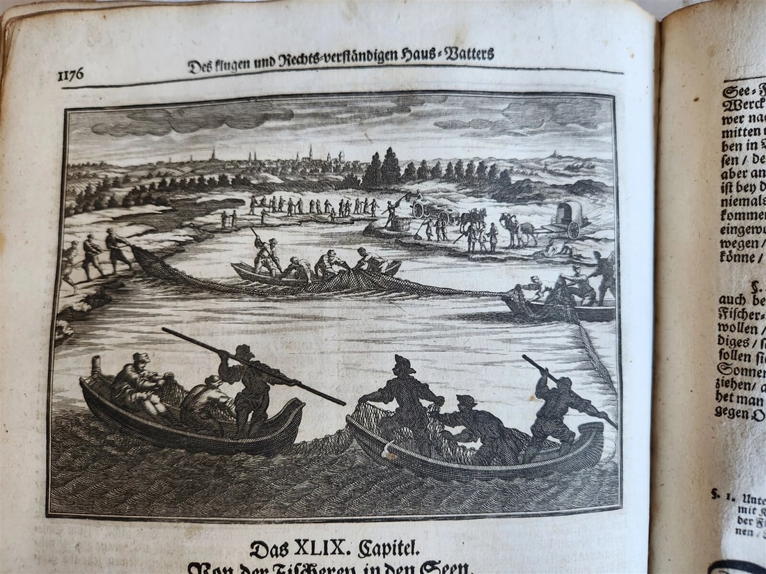 1702 Oeconomus prudens ILLUSTRATED 2 FOLIO VOLUMES antique in GERMAN - 8