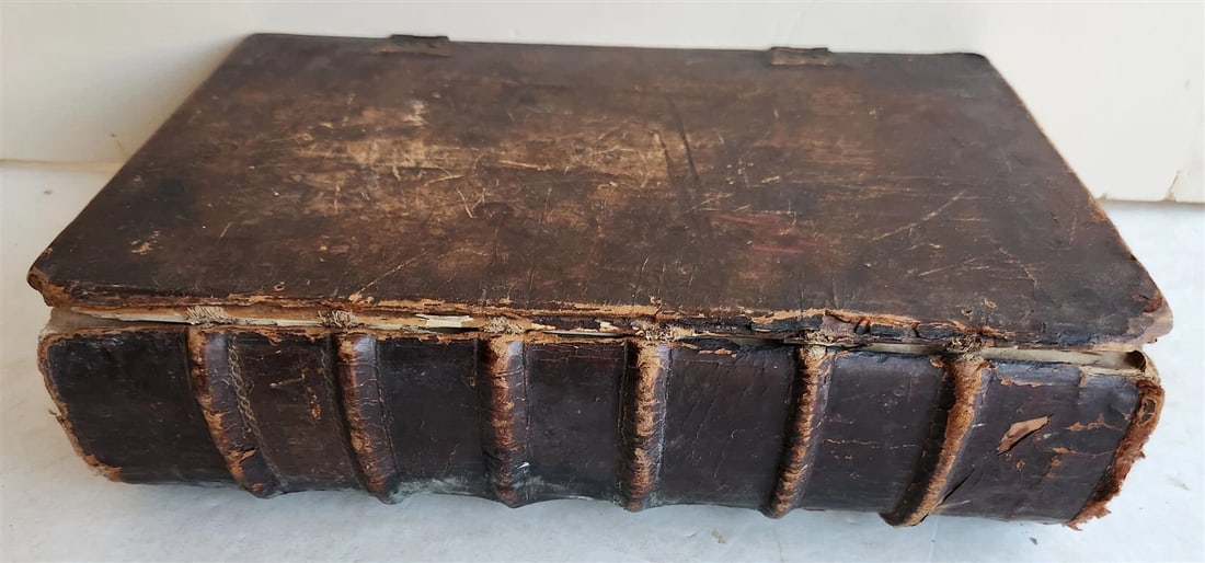1819 BIBLE 1st Folio Ed PENNSYLVANIA GERMAN Lancaster PA JOHANN BAR antique RARE - 2
