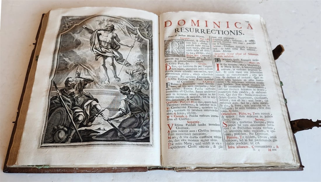 1757 MISSALE ROMANUM antique FOLIO - 7