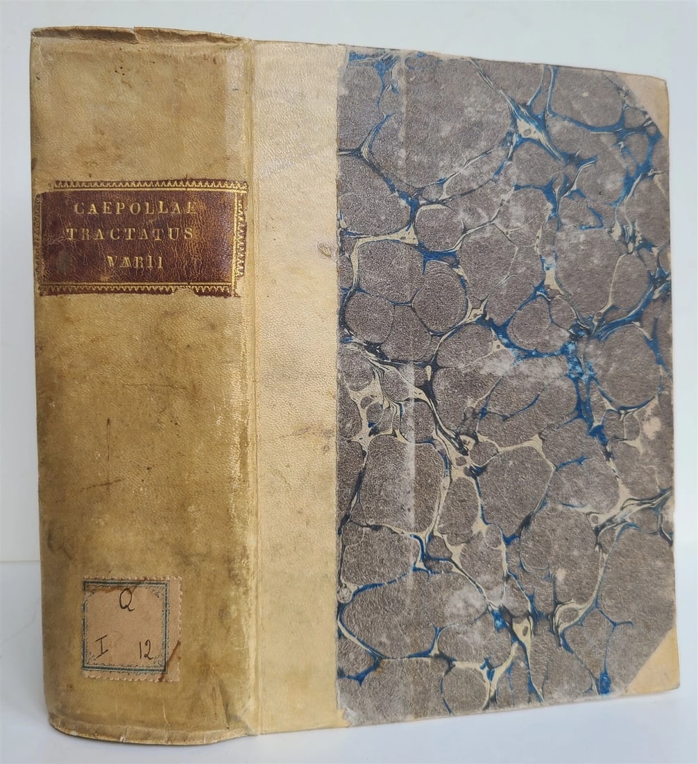 1552 LAW BOOK antique Varii Tractatus D. Bartholemaei Caepollae Veronensis 16 c. - 2