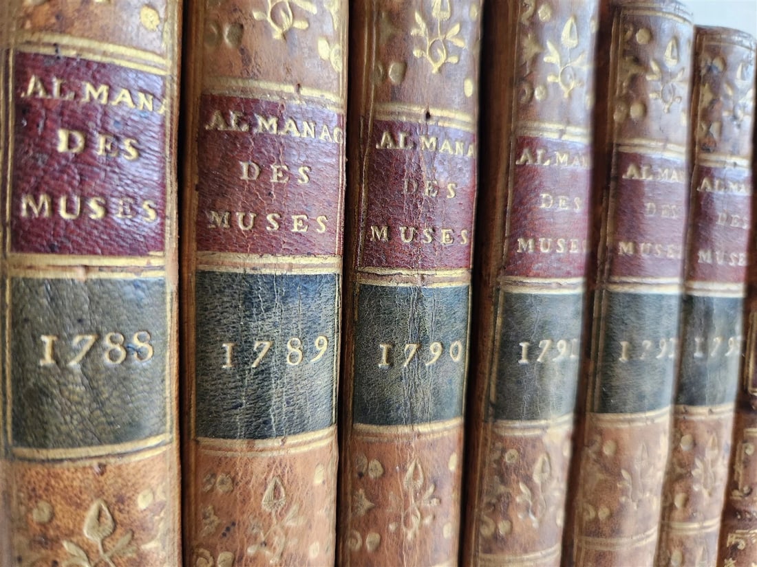 1788-1815 ALMANACH DES MUSES 26 VOLUMES antique POETRY LITERATURE DECORATIVE - 2