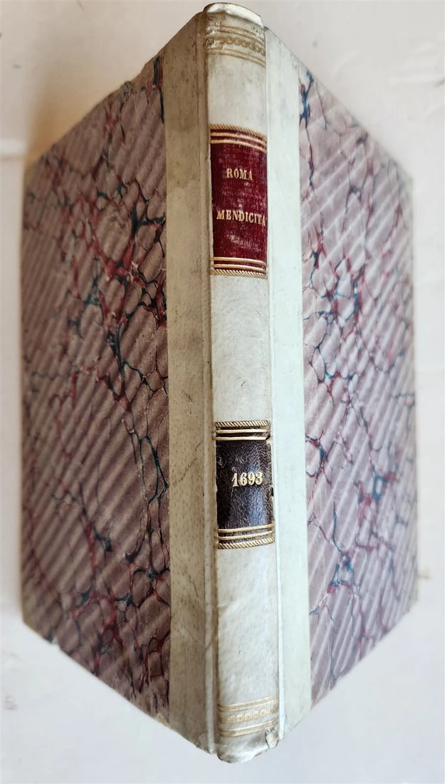 1693 LA MENDICITA PROVEDUTA NELLA CITTA DI ROMA antique in ITALIAN - 2