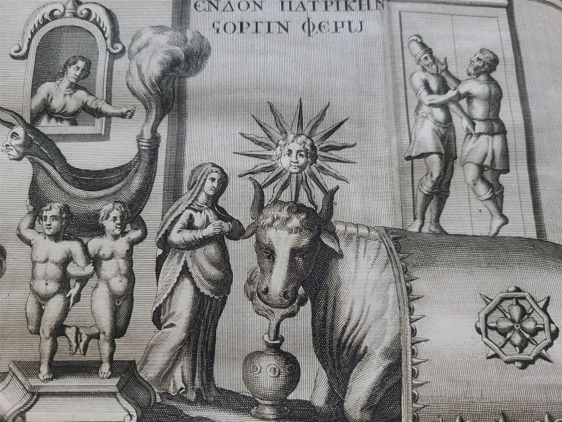 1763 HERODOTUS HISTORY MASSIVE FOLIO antique Historiarum Libri XI GREEK & LATIN - 7