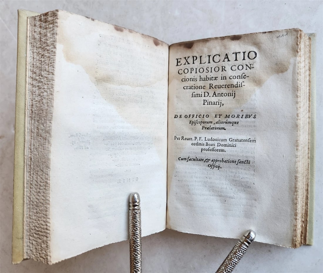 1586 STIMULUS PASTORUM by BARTHOLOMAEUM A MARTYRIBUS antique 16TH century - 2