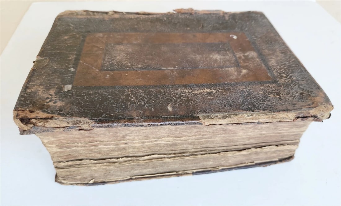 1670 BIBLE in ENGLISH antique OLD & NEW TESTAMENT 17th CENTURY - 4