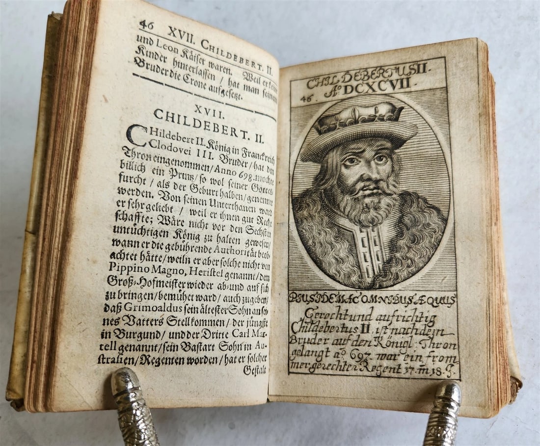1671 LIFE REIGN & DEATH of KINGS of FRANCE antique ILLUSTRATED w/ 66 PPORTRAITS - 7