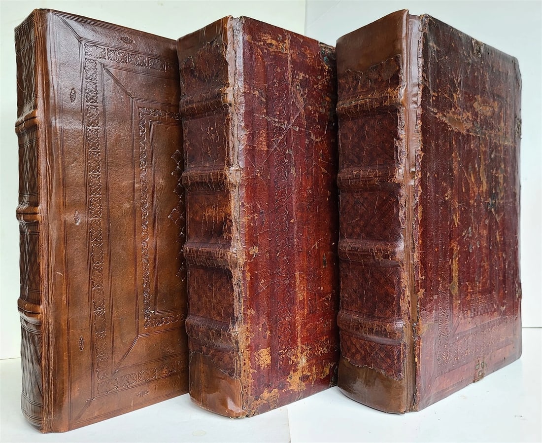 1495 INCUNABULA BIBLE 3 FOLIO VOLUMES COMPLETE antique ILLUSTRATED BIBLIA LATINA - 2