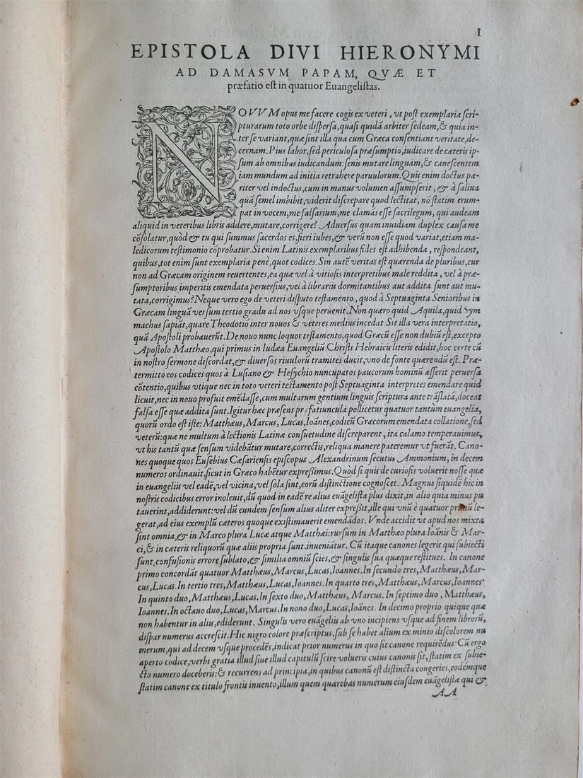 1573 BIBLE in LATIN ILLUSTRATED 3 LARGE FOLIO VOLUMES 16th century ANTIQUE - 4