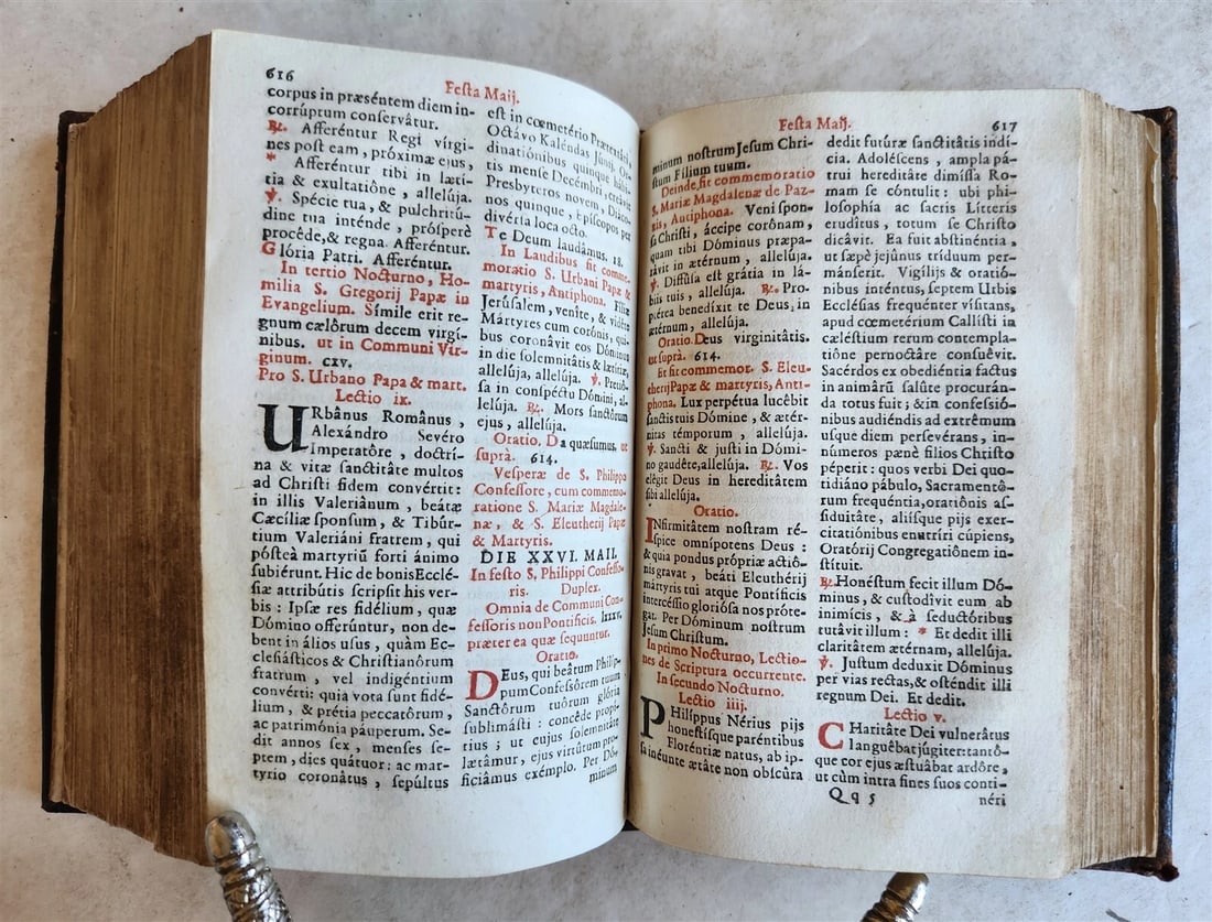 1700s BREVARIUM ROMANUM antique - 7