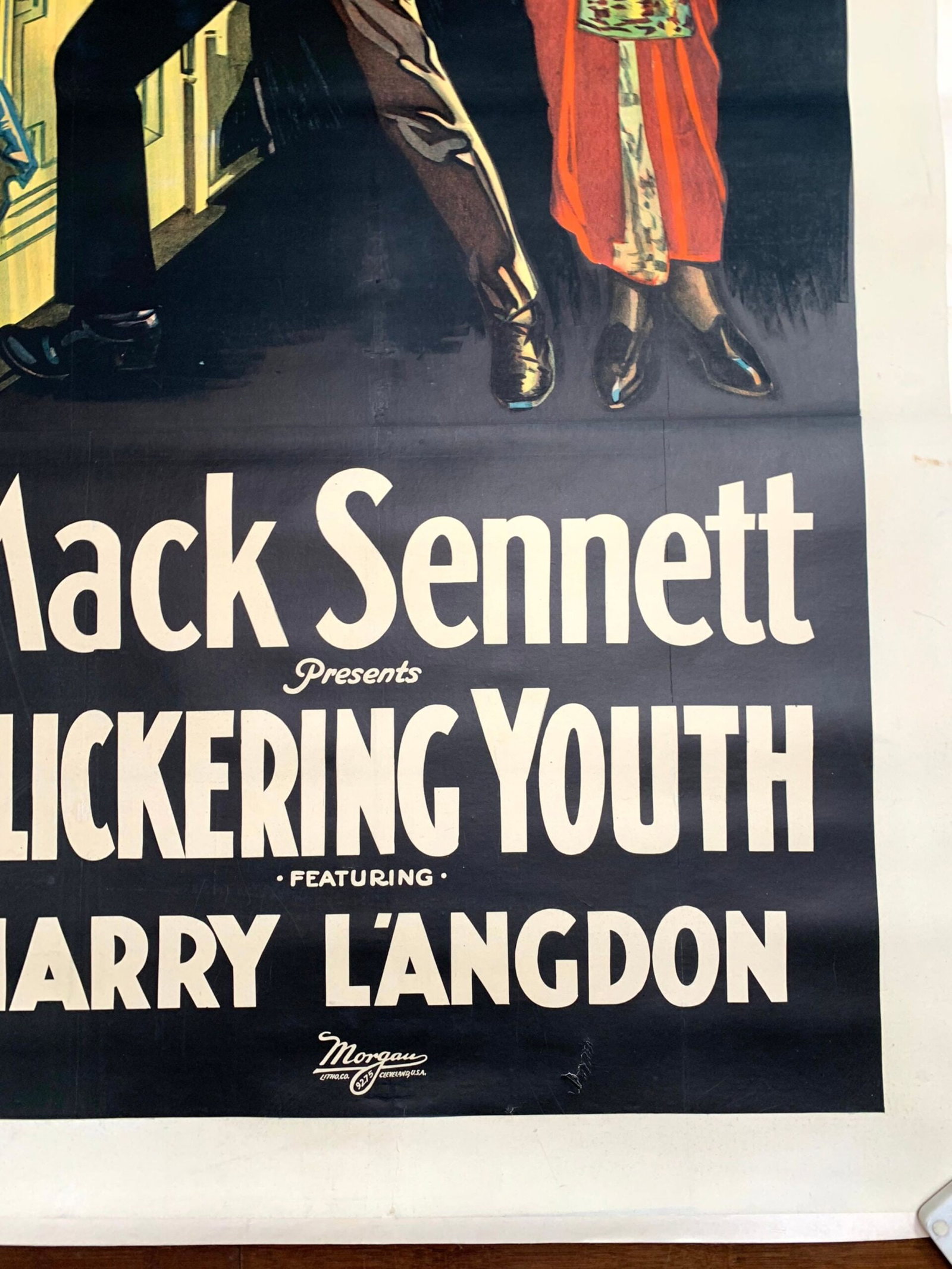 Flickering Youth - Mack Sennett (1924) US 3 Sheet Stone Lithograph by Morgan Litho. Co. LB - 4