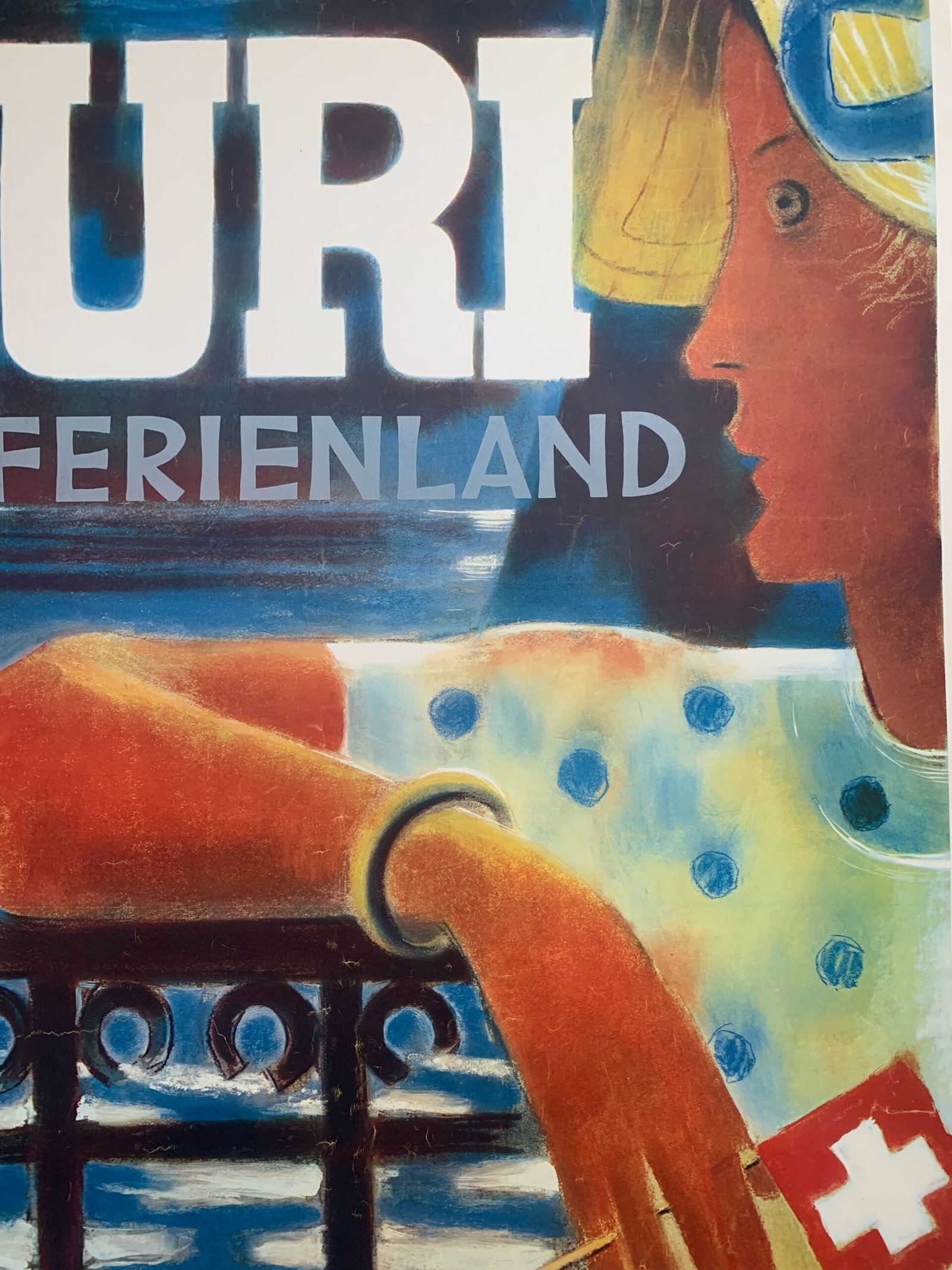 Uri Ferienland - Art by Heinrich Danioth (1953) 25x39 Swiss Advertising Poster - 4