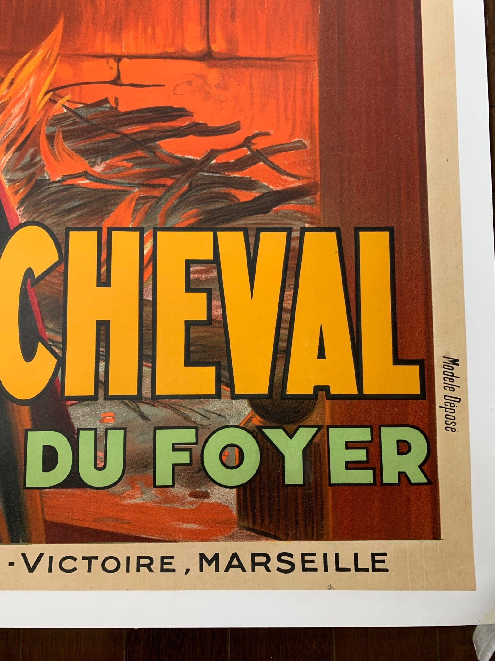 Savon Fer A Cheval - Art by Henry le Monnier (1931) 47" x 63" French Advertising Poster LB - 6