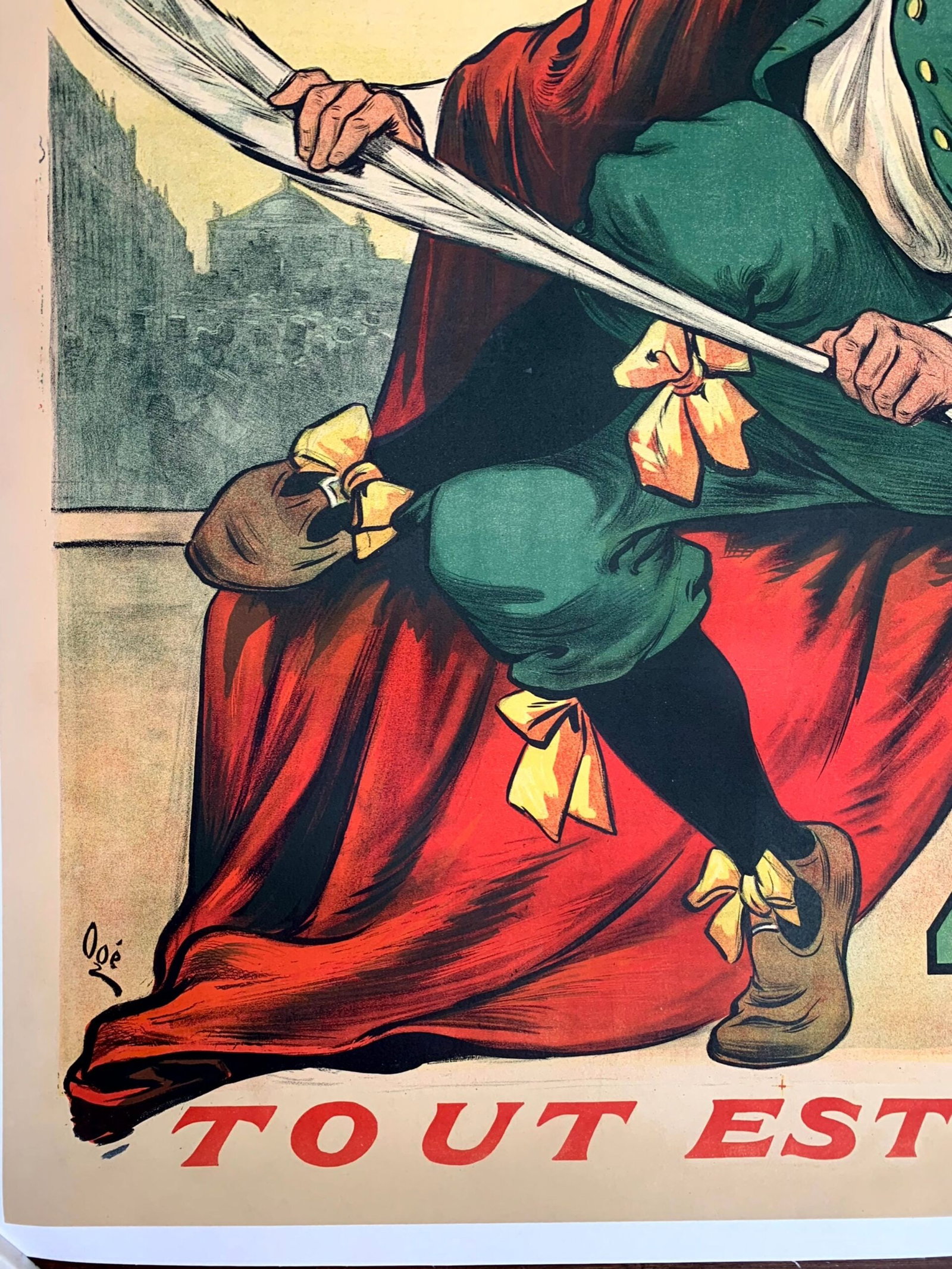 Gil Blas (1892) 39.5"X55.25" French Advertising Poster LB - 5