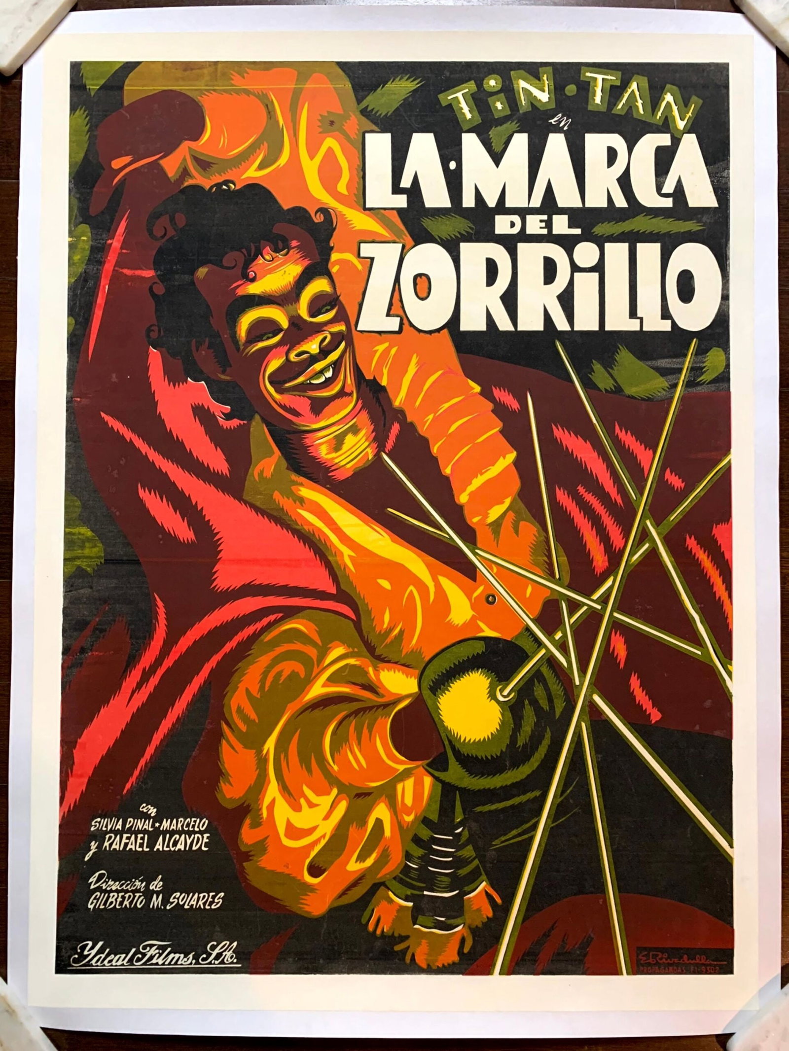 La Marca del Zorrilla - AKA Mark of Zorry - Art by Cabral (1954) Mexican One Sheet Movie Poster LB: Title: La Marca del Zorrilla - AKA Mark of Zorry - Art by Cabral (1954) Mexican One Sheet Movie Poster LB Description: La Marca del Zorrilla - AKA Mark of Zorry - Art by Cabral (1954) Mexican One Shee
