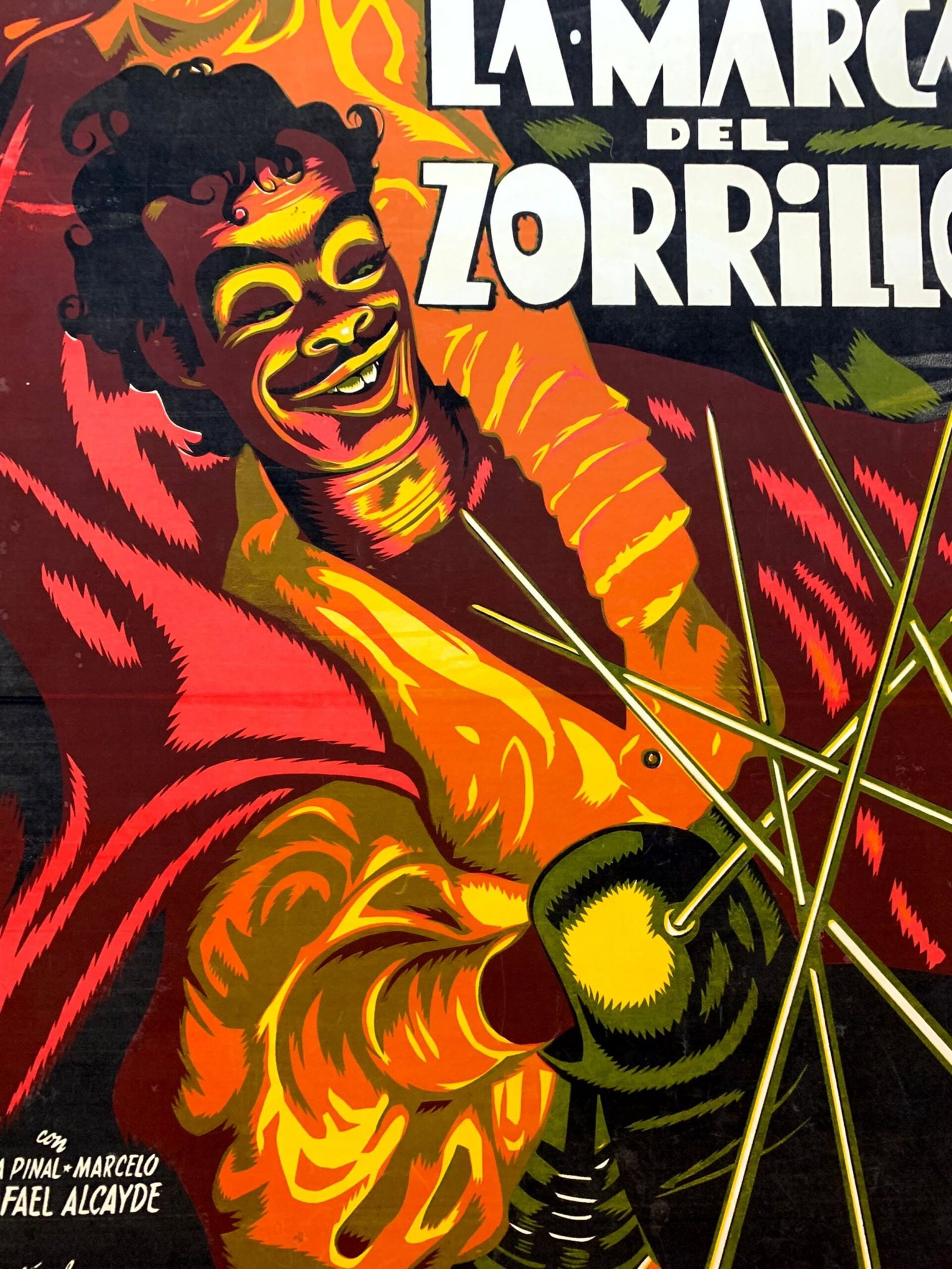 La Marca del Zorrilla - AKA Mark of Zorry - Art by Cabral (1954) Mexican One Sheet Movie Poster LB - 6