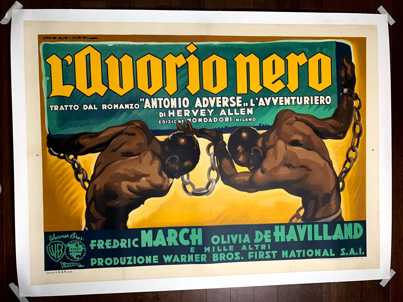 Anthony Adverse - Olivia de Havilland (1936) 39.5x55 Italian Movie Poster LB (1 of 8)