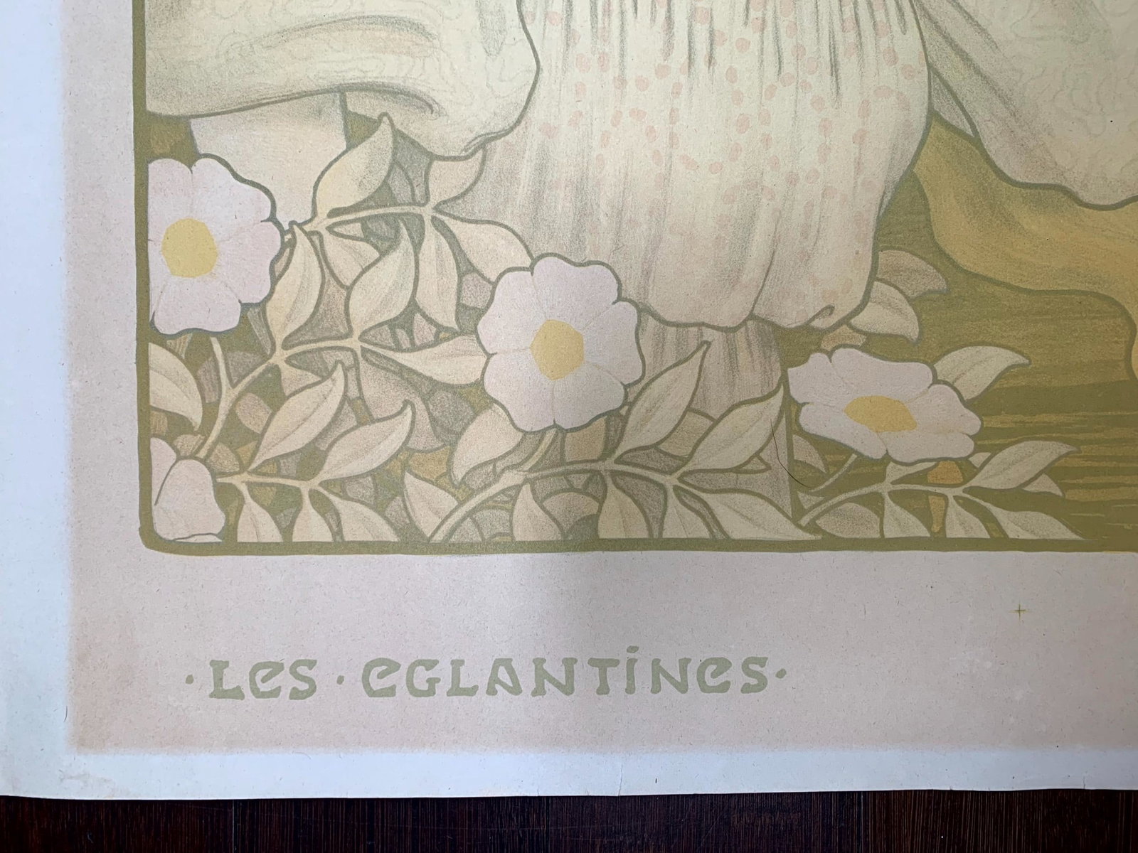 Les Eglantines - Art Paul Berthon (1900) 19.25x25.5 French Advertising Poster - 4