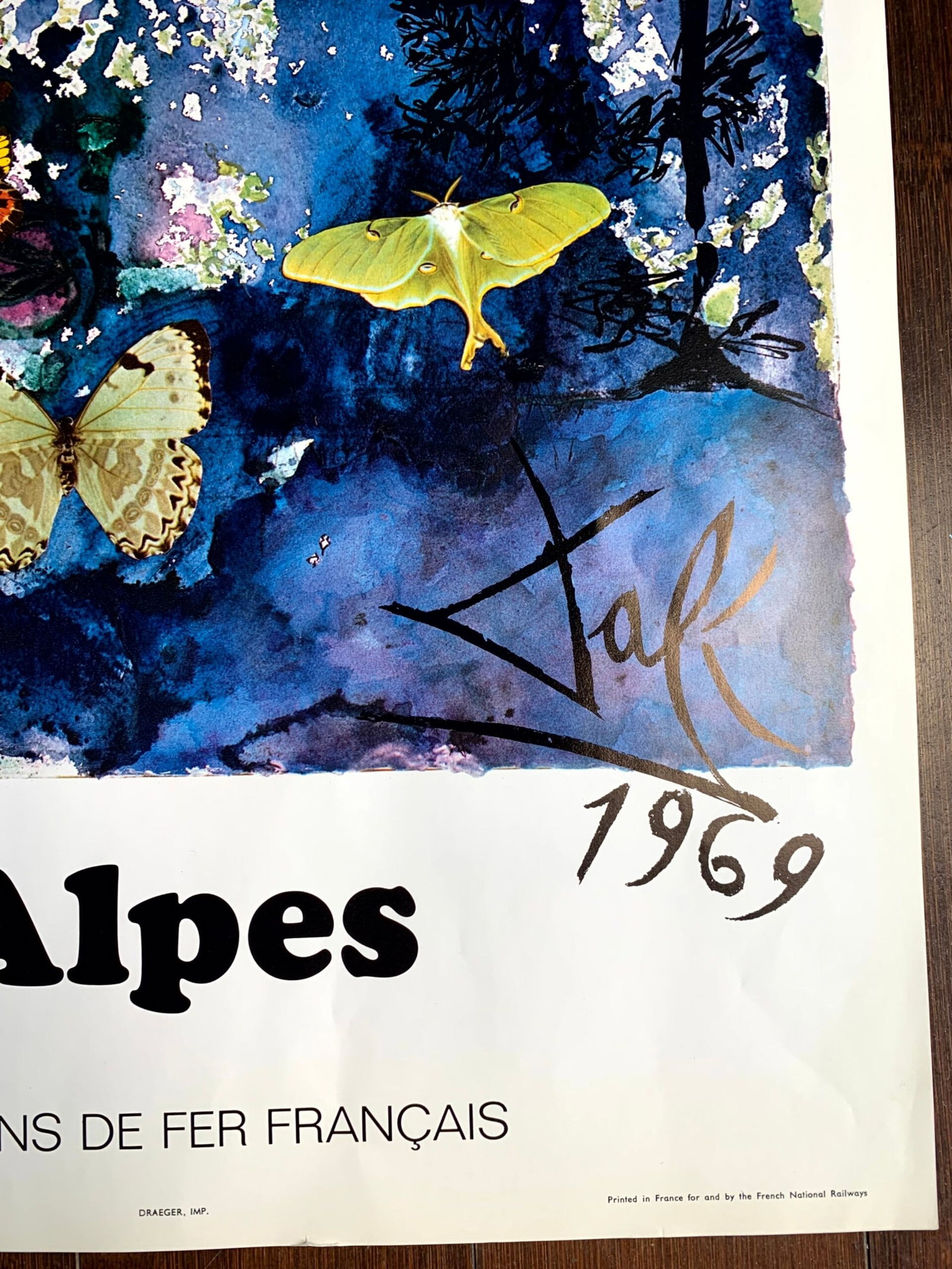 Dali Portfilio x6 French Railroads (1969) 14.6x24 French Travel Posters - 2