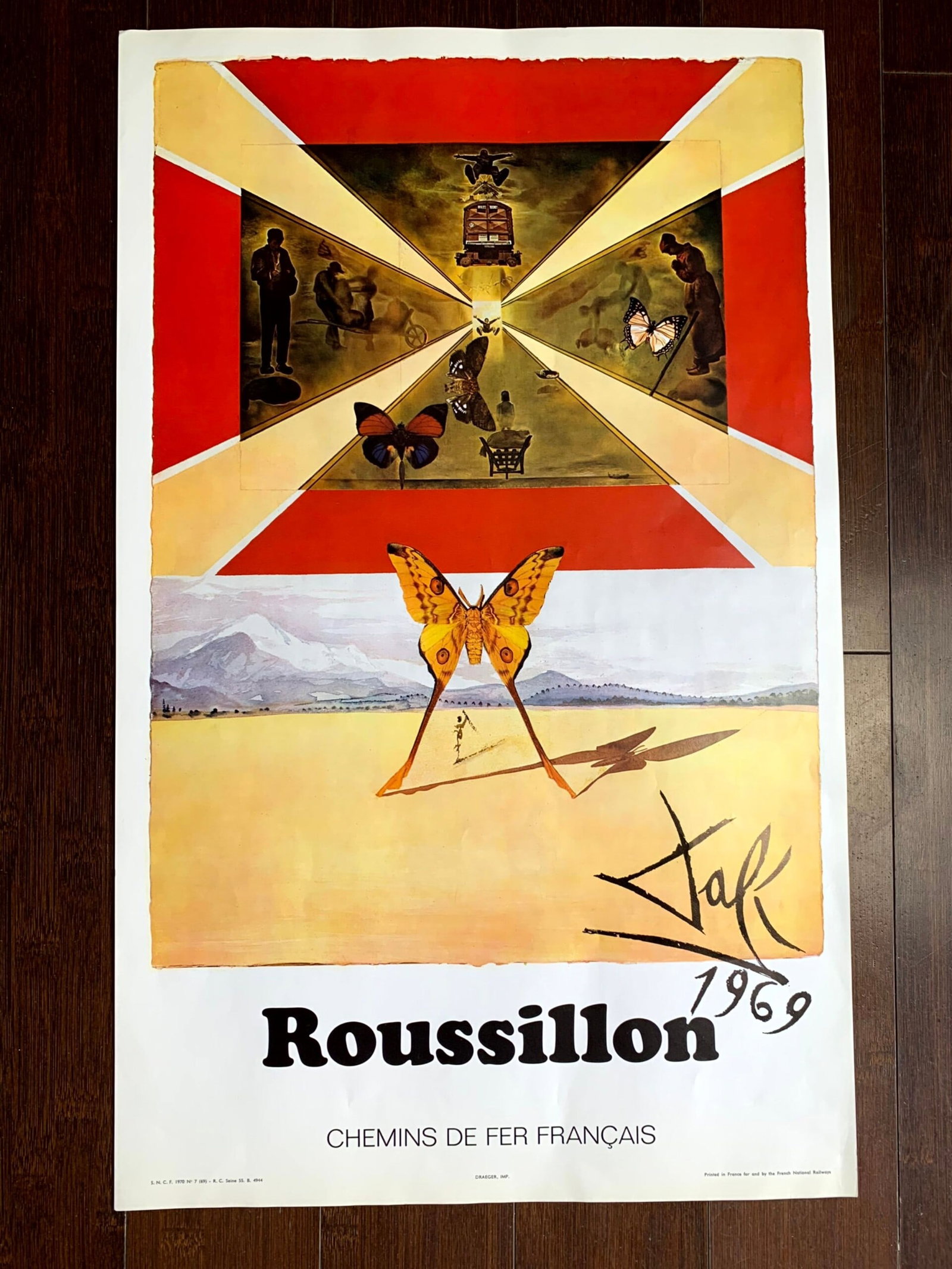 Dali Portfilio x6 French Railroads (1969) 14.6x24 French Travel Posters - 7