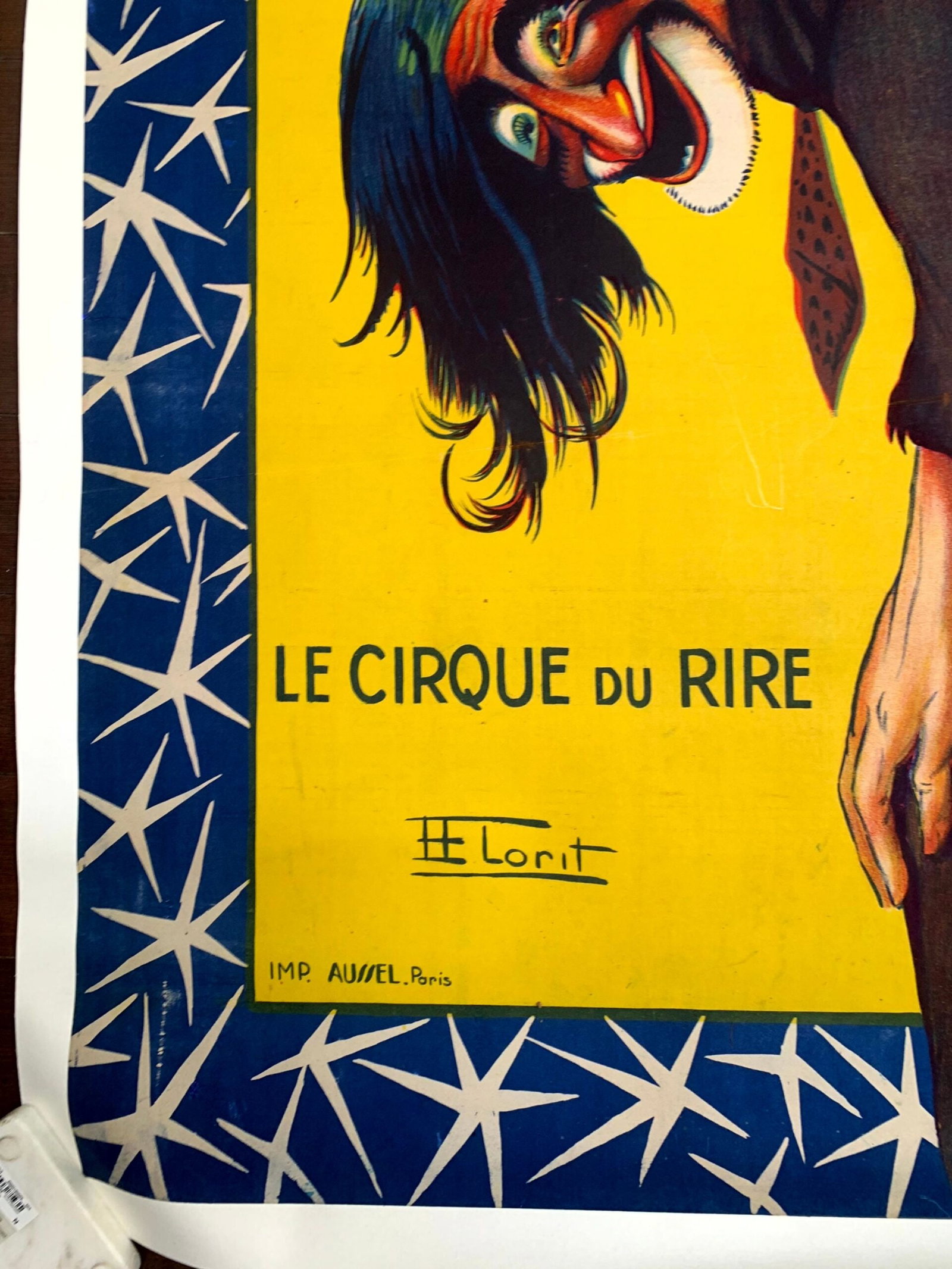 Cirque Ancillotti Plege - Banjo 1 (1920) 45"x63.5" French Circus Poster LB - 5